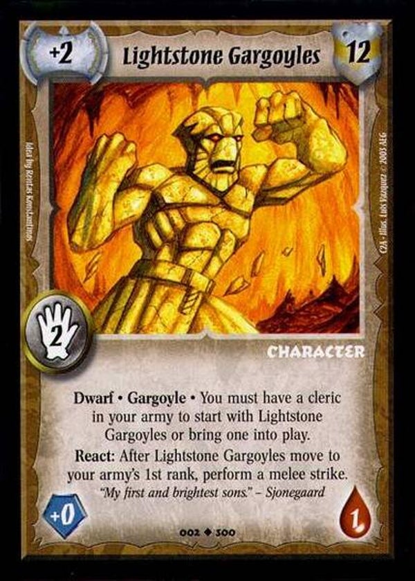 Warlord Saga of the Storm : Lightstone Gargoyles - U - C2A