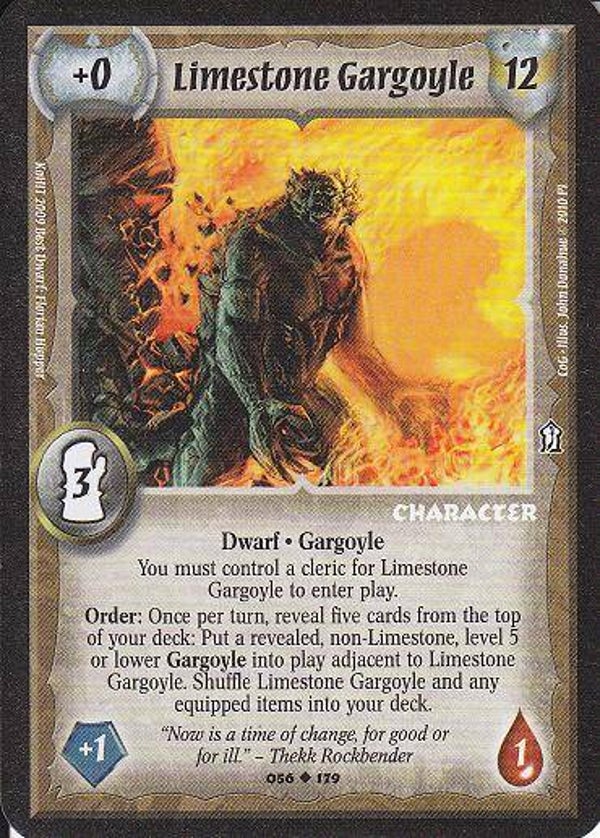 Warlord Saga of the Storm : Limestone Gargoyle - U - COG