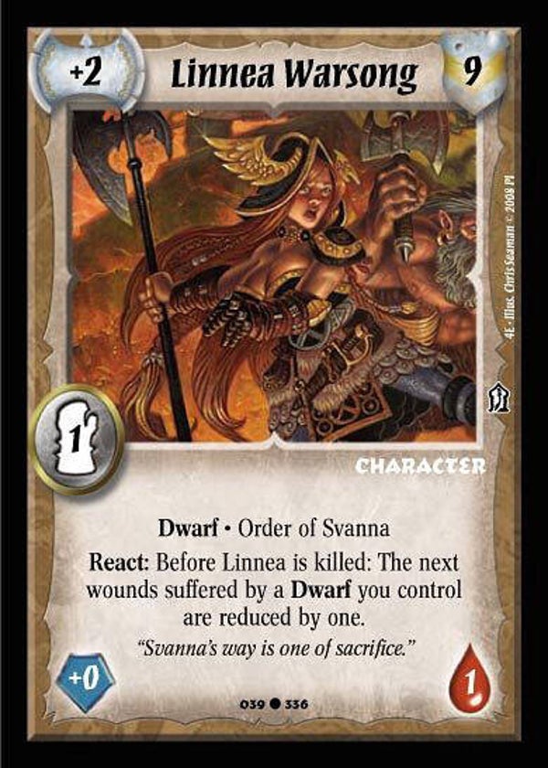 Warlord Saga of the Storm : Linnea Warsong - C - 4E