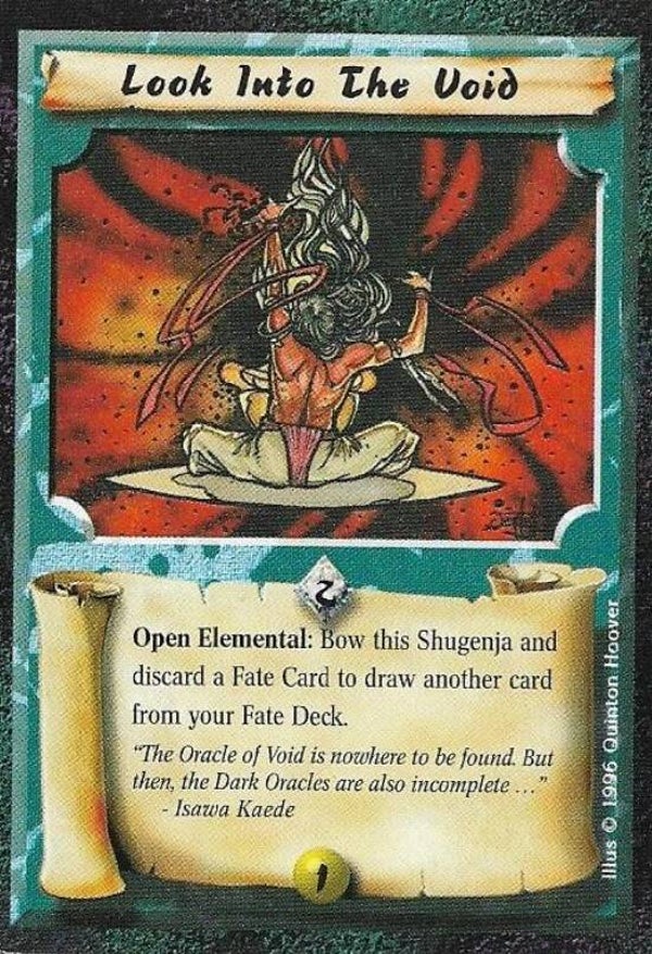 L5R : SPELL : Look Into the Void (Shadowlands R.C. (SL)) - "FIXED REPRINT"
