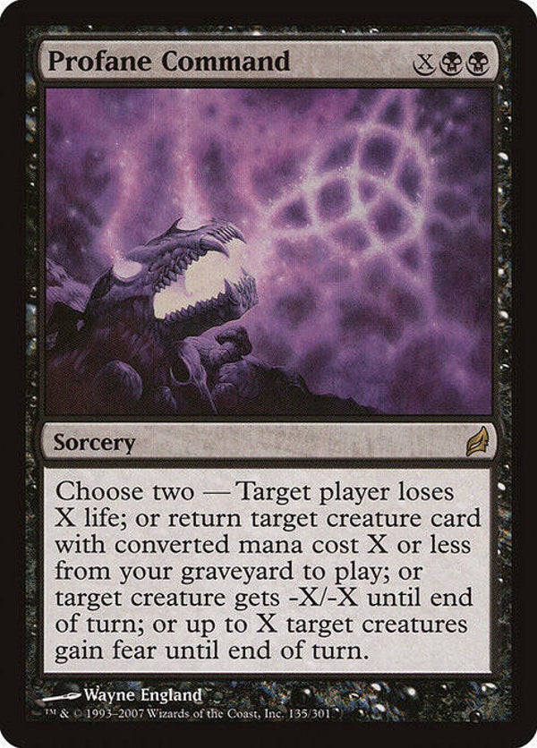 Magic : The Gathering (MTG) : Profane Command (Lorwyn (LRW)) - R