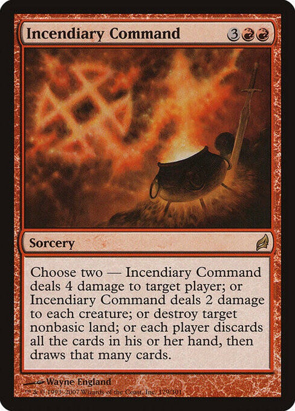 Magic : The Gathering (MTG) : Incendiary Command (Lorwyn (LRW)) - R  (SPLD+)