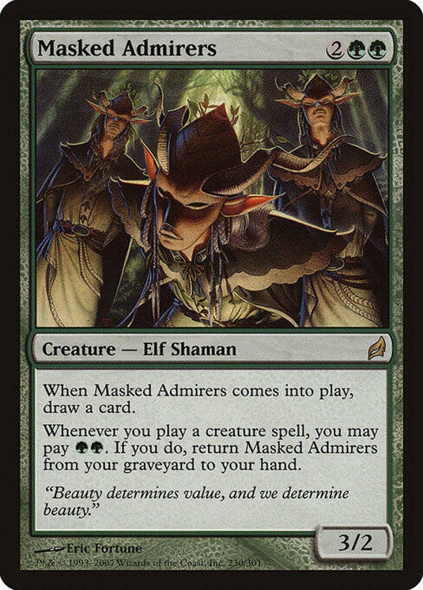 Magic : The Gathering (MTG) : Masked Admirers (Lorwyn (LRW)) - R  (POOR)