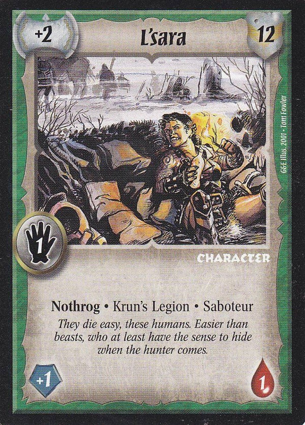 Warlord Saga of the Storm : L'sara (G&E Deck special)