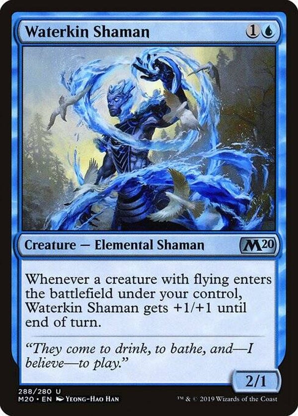 Magic the Gathering (MTG) : Waterkin Shaman (Core Set 2020 (Extra : 288/280)) - U