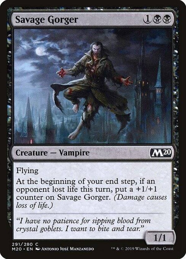 Magic the Gathering (MTG) : Savage Gorger (Core Set 2020 (Extra : 291/280)) - C