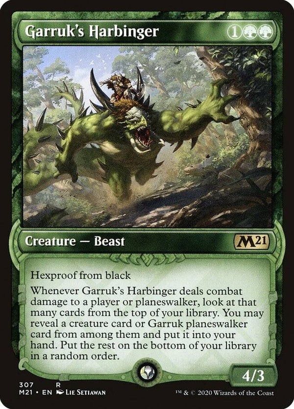 Magic the Gathering (MTG) : Garruk's Harbinger (Core Set 2021 (Extra : 307)) - R - FOIL