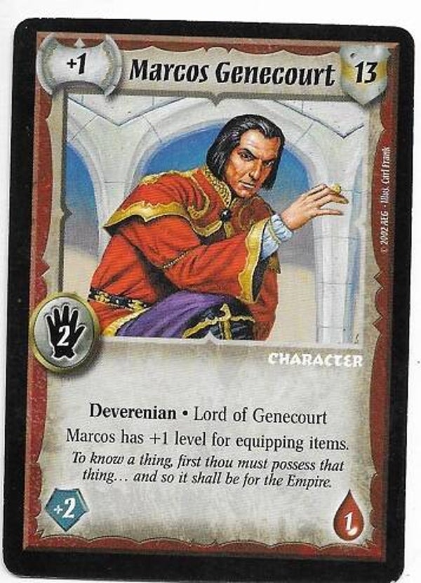 Warlord Saga of the Storm : Marcos Genecourt (T&C Deck special)