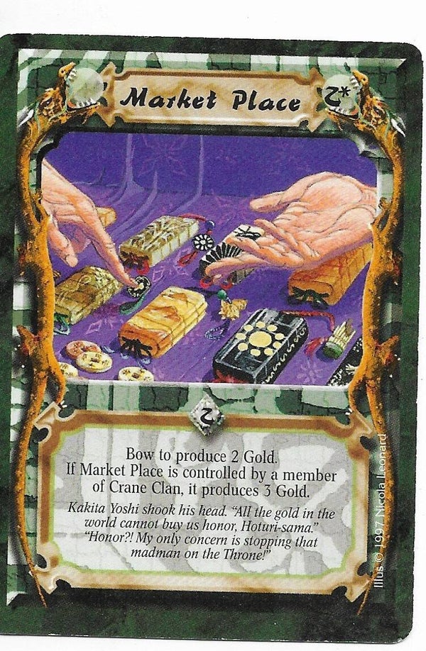 L5R : HOLDING : Market Place (Marketplace) (Crimson and Jade R.C. (CaJ)) - "FIXED REPRINT"