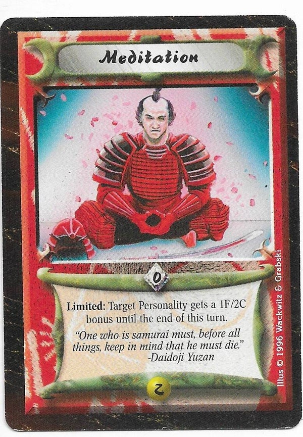 L5R : STRATEGY : Meditation (Time of the Void R.C. (ToV)) - "FIXED REPRINT"