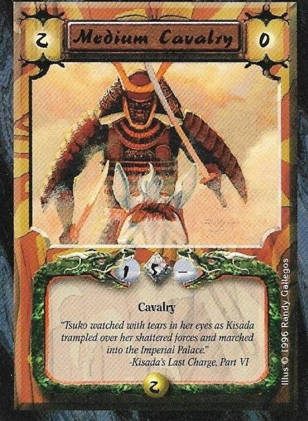 L5R : FOLLOWER : Medium Cavalry (Anvil of Despair R.C. (AoD)) - "FIXED REPRINT"