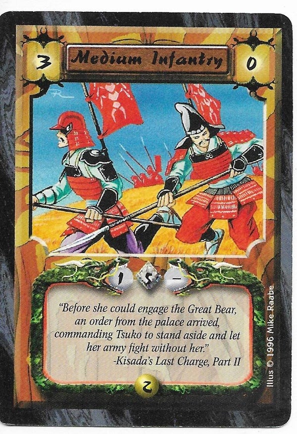 L5R : FOLLOWER : Medium Infantry (Anvil of Despair R.C. (AoD)) - "FIXED REPRINT"