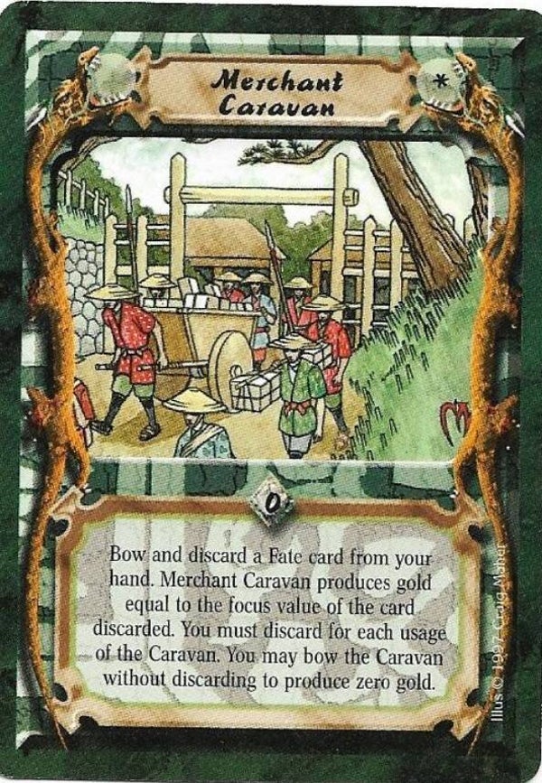 L5R : HOLDING : Merchant Caravan (Crimson and Jade R.C. (CaJ)) - "FIXED REPRINT"