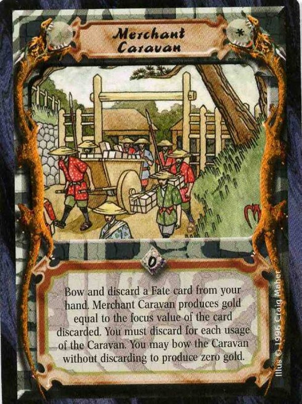 L5R : HOLDING : Merchant Caravan (Anvil of Despair R.C. (AoD)) - "FIXED REPRINT"