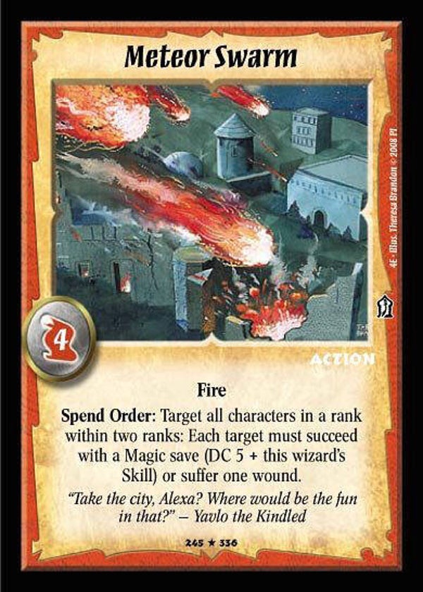 Warlord Saga of the Storm : Meteor Swarm - R - 4E