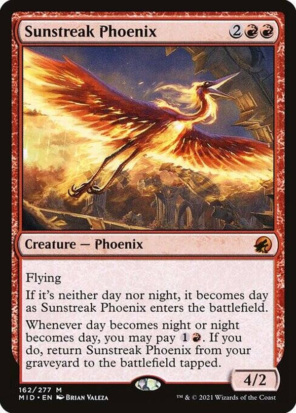 Magic : The Gathering (MTG) : Sunstreak Phoenix (Innistrad : Midnight Hunt (MID)) - M