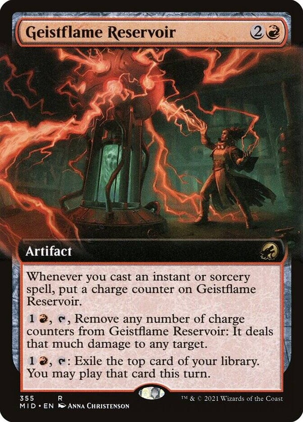 Magic : The Gathering (MTG) : Geistflame Reservoir (Innistrad : Midnight Hunt (MID)) (Extra : 355) - R