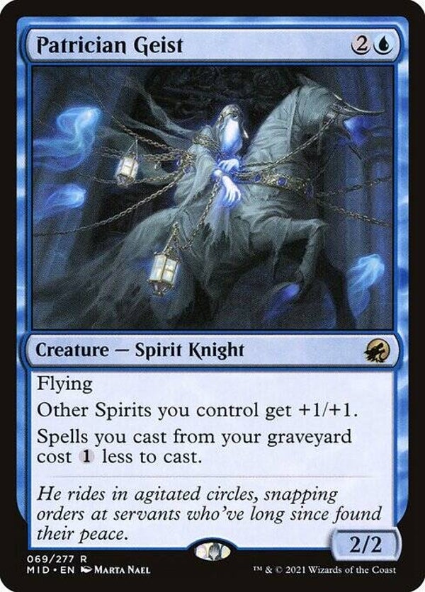 Magic the Gathering (MTG) : Patrician Geist (Innistrad : Midnight Hunt (MID)) - R