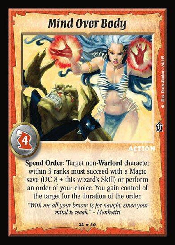 Warlord Saga of the Storm : Mind Over Body -  (Ancient Lore) AL