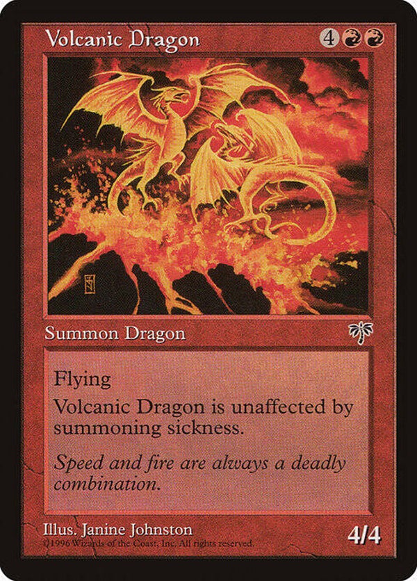 Magic : The Gathering (MTG) : Volcanic Dragon (Mirage (MIR)) - R