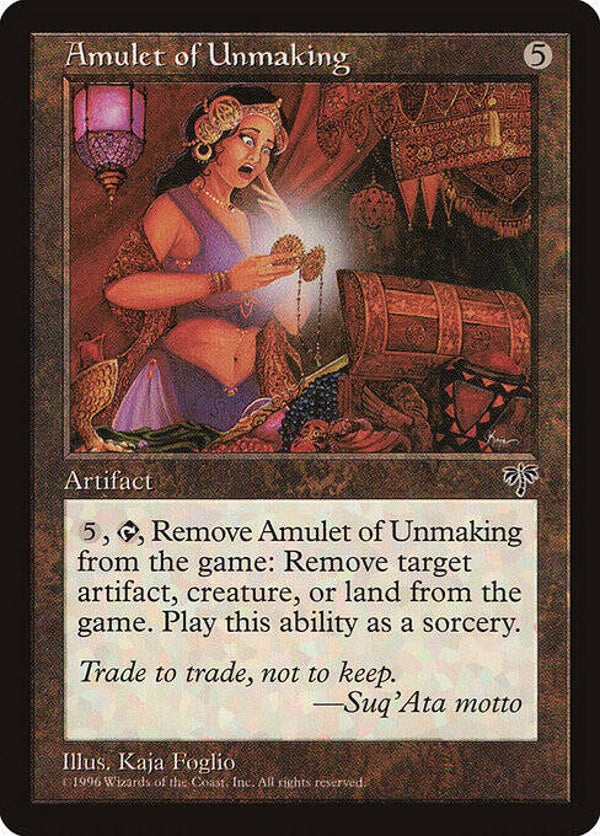Magic : The Gathering (MTG) : Amulet of Unmaking (Mirage (MIR)) - R