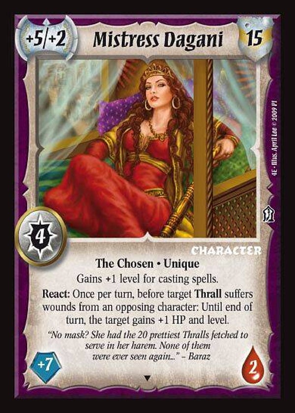 Warlord Saga of the Storm : Mistress Dagani (4E) - Promo