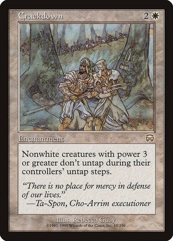 Magic : The Gathering (MTG) : Crackdown (Mercadian Masques (MMQ)) - R