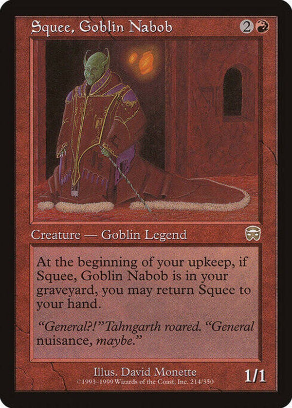 Magic : The Gathering (MTG) : Squee, Goblin Nabob (Mercadian Masques (MMQ)) - R  (SPLD+)