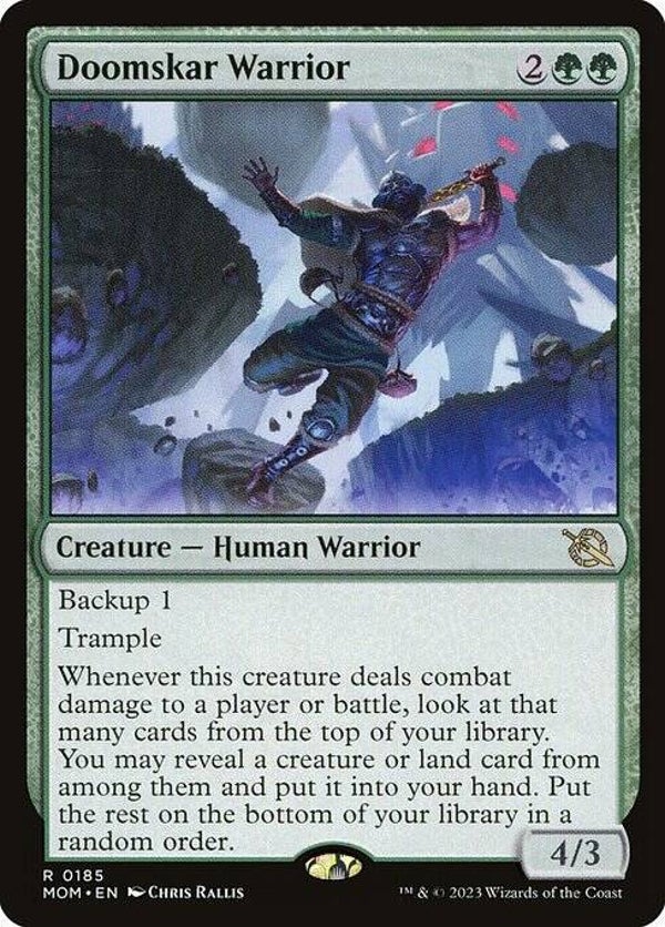 Magic : The Gathering (MTG) : Doomskar Warrior (March of the Machine (MOM)) - R