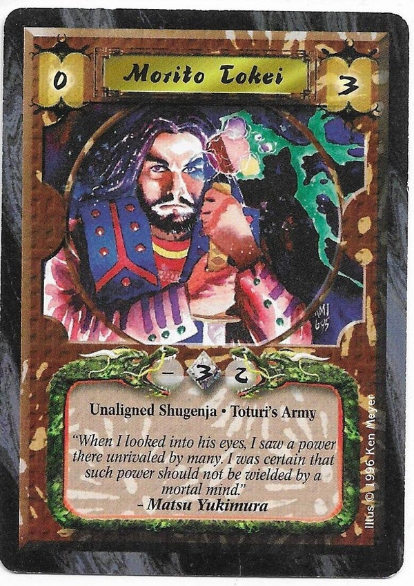 L5R : CLAN : TOTURI'S ARMY : Morito Tokei (Anvil of Despair R.C. (AoD)) - "FIXED REPRINT"
