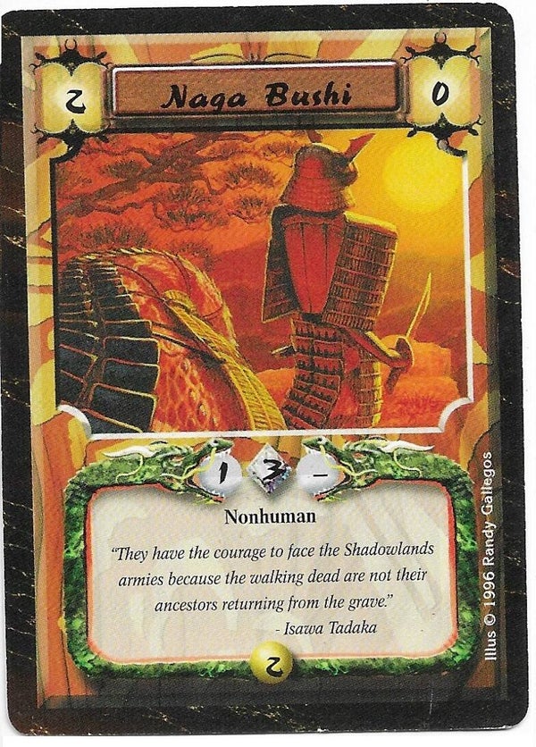 L5R : FOLLOWER : Naga Bushi (Time of the Void R.C. (ToV)) - "FIXED REPRINT"