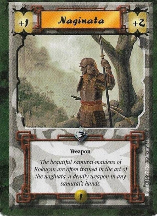 L5R : ITEM : Naginata (Crimson and Jade R.C. (CaJ)) - "FIXED REPRINT"