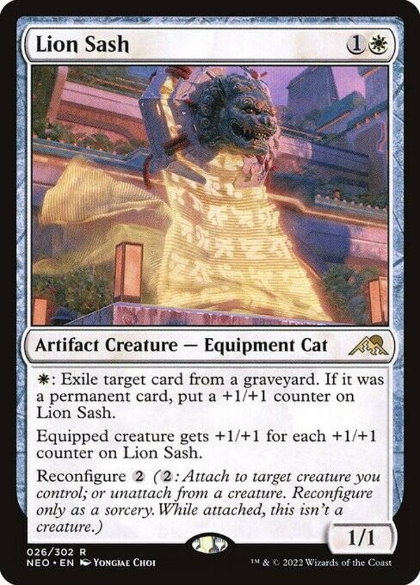 Magic : The Gathering (MTG) : Lion Sash (Kamigawa: Neon Dynasty (NEO)) - R