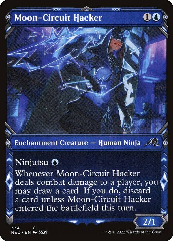 Magic : The Gathering (MTG) : Moon-Circuit Hacker (Kamigawa : Neon Dynasty (NEO)) (Extra : 334) - C - FOIL