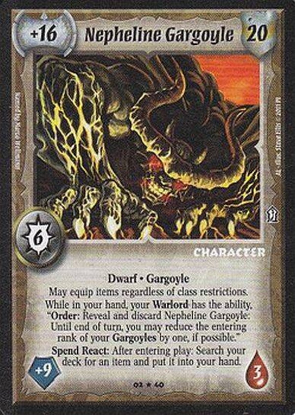 Warlord Saga of the Storm : Nepheline Gargoyle -  (Ancient Lore) AL