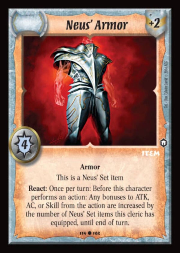 Warlord Saga of the Storm : Neus' Armor - C - TOL