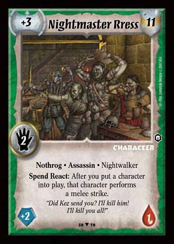 Warlord Saga of the Storm : Nightmaster Rress (SD)
