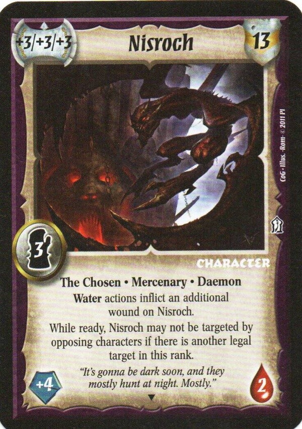 Warlord Saga of the Storm : Nisroch (V1. COG Misprint version) - Promo