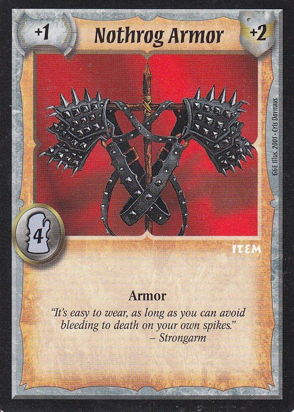 Warlord Saga of the Storm : Nothrog Armor (G&E Deck special)