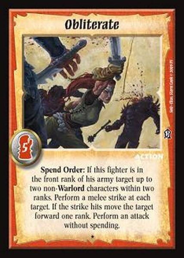 Warlord Saga of the Storm : Obliterate - R - (Sands of Oblivion) SOO