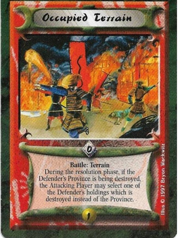 L5R : STRATEGY : Occupied Terrain (Crimson and Jade R.C. (CaJ)) - "FIXED REPRINT"