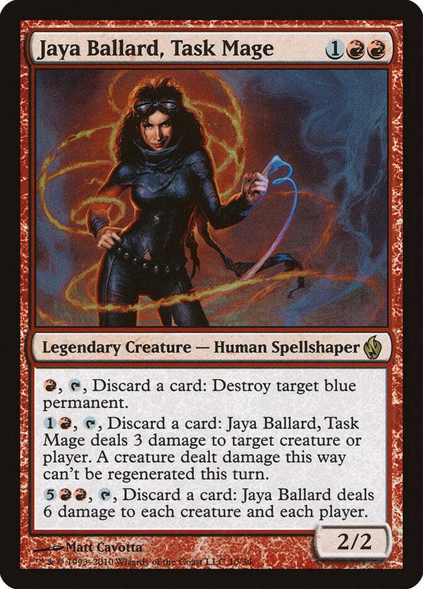 Magic : The Gathering (MTG) : Jaya Ballard, Task Mage - (Premium Deck Series : Fire & Lightning) (PD2) - FOIL (SPLD+)