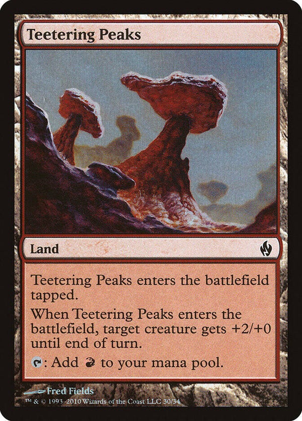 Magic : The Gathering (MTG) : Teetering Peaks - (Premium Deck Series : Fire & Lightning) (PD2) - FOIL