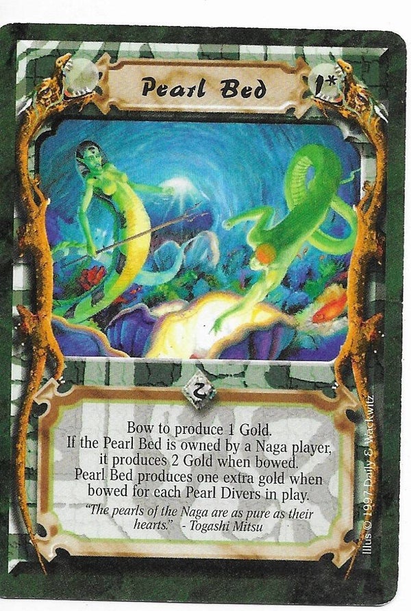 L5R : HOLDING : Pearl Bed (Crimson and Jade R.C. (CaJ)) - "FIXED REPRINT"