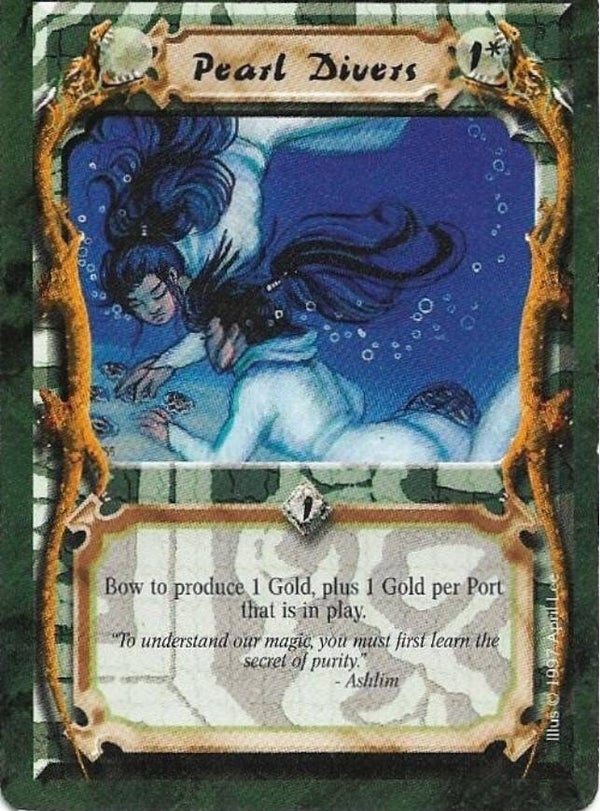 L5R : HOLDING : Pearl Divers (Crimson and Jade R.C. (CaJ)) - "FIXED REPRINT"