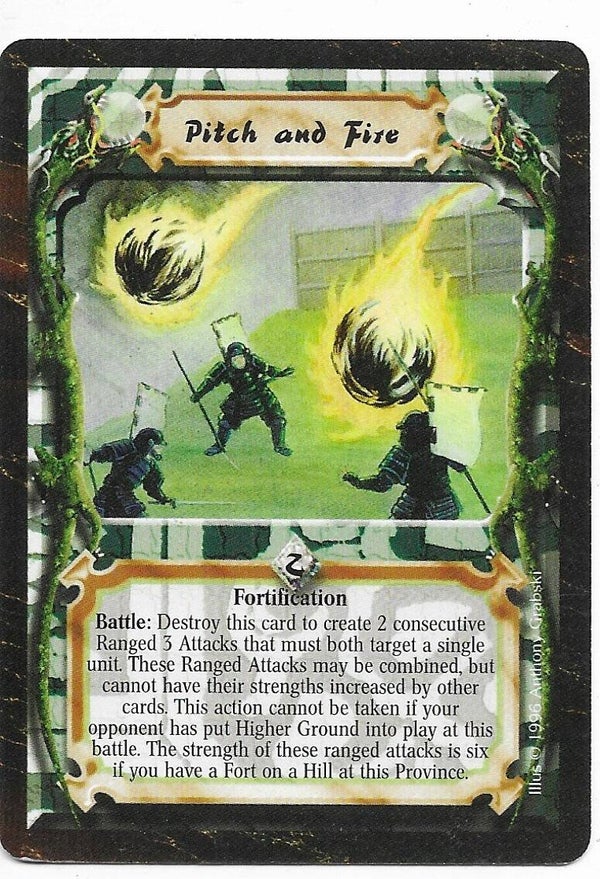 L5R : HOLDING : Pitch and Fire (Time of the Void R.C. (ToV)) - "FIXED REPRINT"