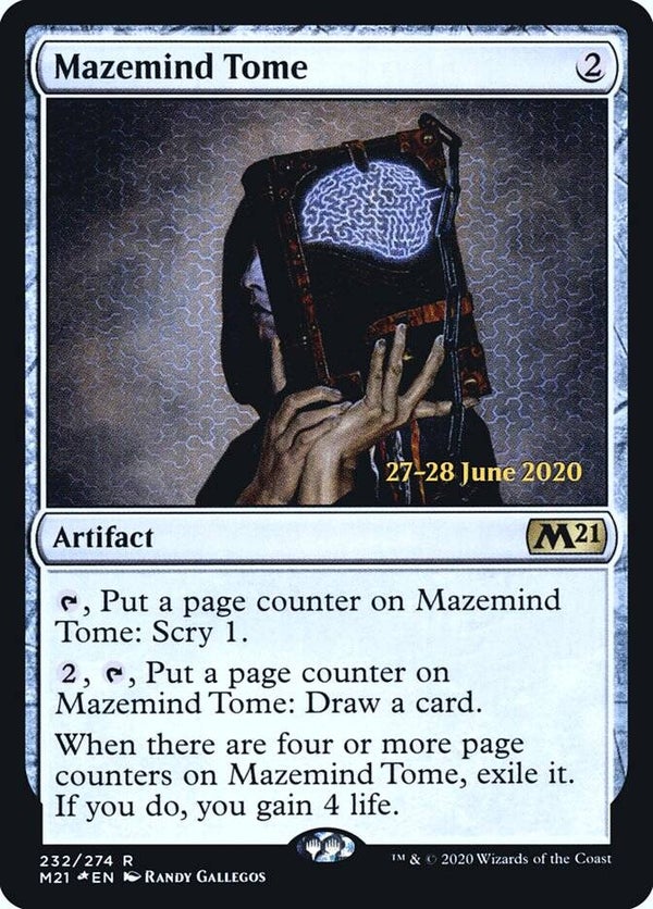 Magic : The Gathering (MTG) : Mazemind Tome (V.2) - Promo : Dated (M21) - FOIL