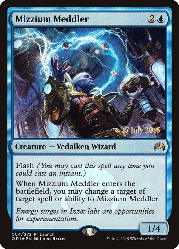 Magic : The Gathering (MTG) : Mizzium Meddler (V.1) - Promo : Dated (ORI) - FOIL