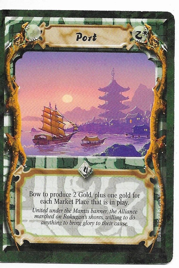 L5R : HOLDING : Port (Crimson and Jade R.C. (CaJ)) - "FIXED REPRINT"