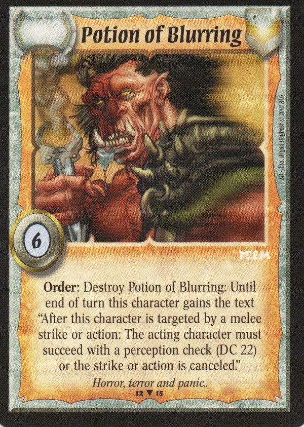 Warlord Saga of the Storm : Potion of Blurring ((SD (Qor Teth Kit)) - Promo
